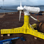 soporte para la turbina mareomotriz