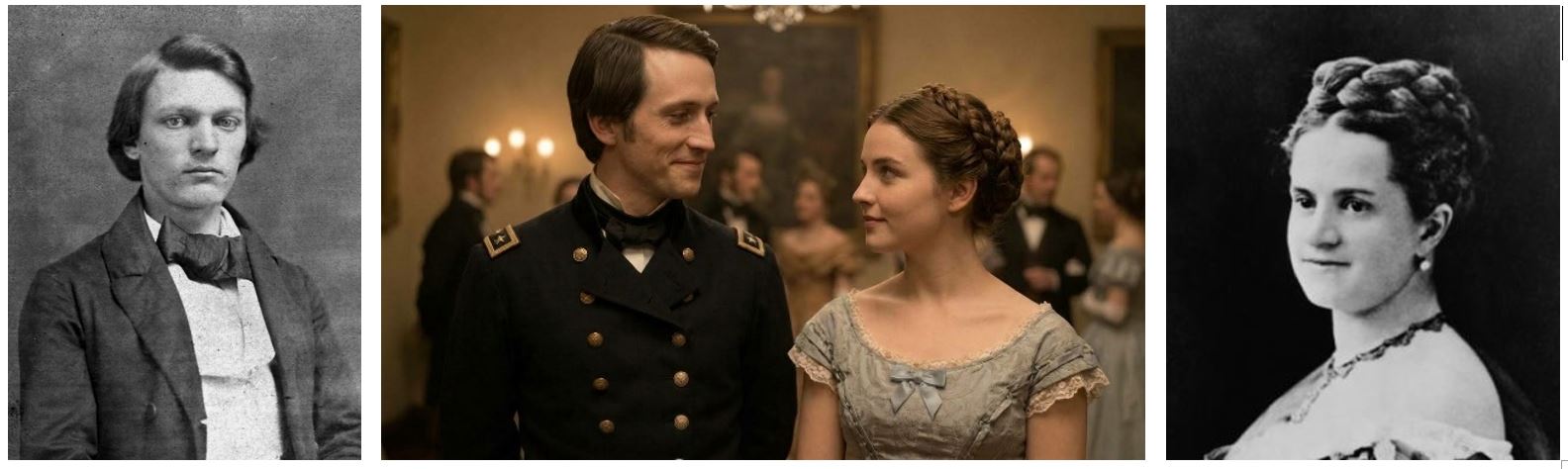Washington Roebling y Emily Roebling. Fotos y escena del documetal